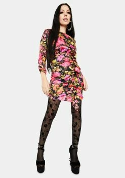 For Love & Lemons Dakota Long Sleeve Mini Dress