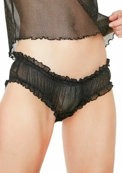 For Love & Lemons Lingerie & Sleepwear Sparkle Mesh Panty