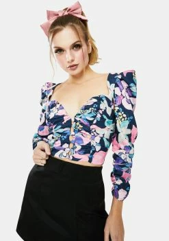 For Love & Lemons Penny Floral Blouse