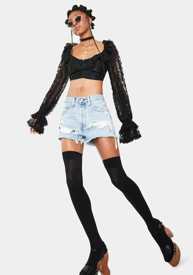 New ⌛ For Love & Lemons Tops Quinn Crop Top ⌛ 3 For Love & Lemons Tops Quinn Crop Top