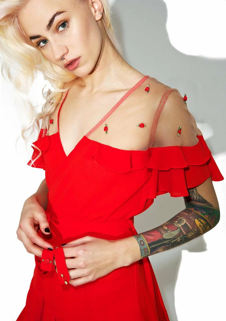 Budget π For Love & Lemons Little Rosette Robe π 3 For Love & Lemons Little Rosette Robe