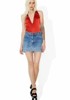 For Love & Lemons Aries Bodysuit Tops