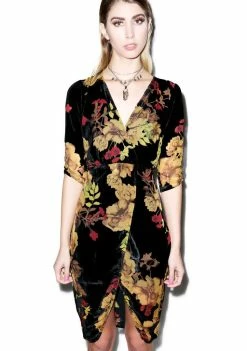 For Love & Lemons Dusty Rose Mini Dress