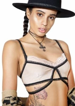 For Love & Lemons Yvette Strappy Bralette Lingerie & Sleepwear