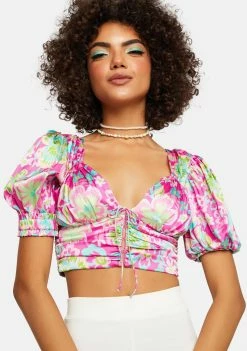 For Love & Lemons Julien Crop Top