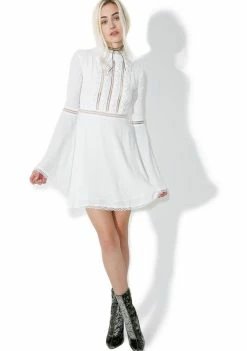 For Love & Lemons Willow Bell Sleeve Dress