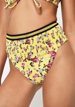 For Love & Lemons Swim Paulina Ruched Bikini Bottoms