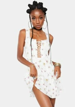 For Love & Lemons Wildflower Mini Dress Dresses