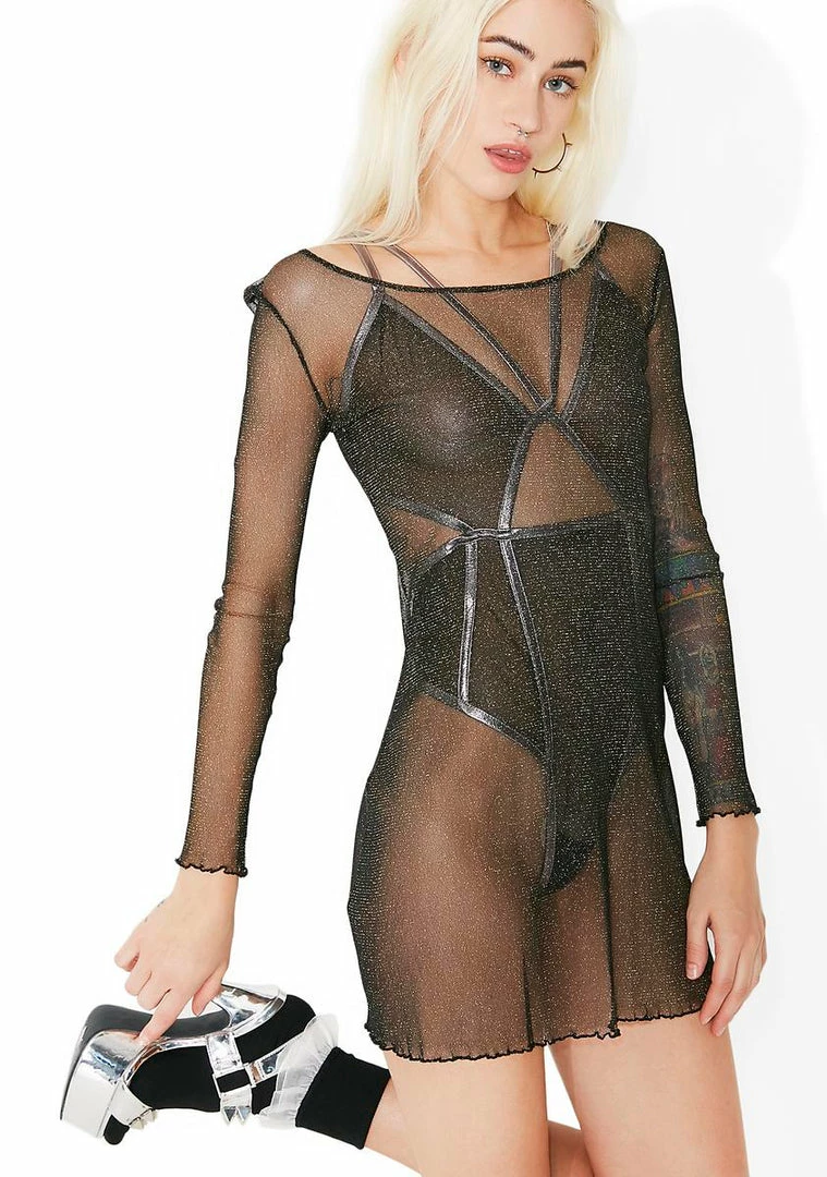 Cheapest π For Love & Lemons Sparkle Mesh Nightgown π 5 For Love & Lemons Sparkle Mesh Nightgown