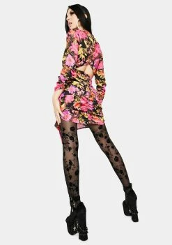 For Love & Lemons Dakota Long Sleeve Mini Dress