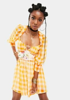 For Love & Lemons Mimosa Corset Dress Dresses