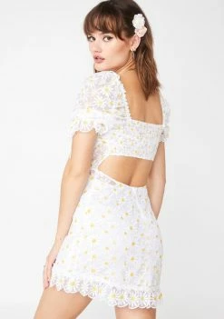 For Love & Lemons Brulee Daisy Mini Dress Dresses