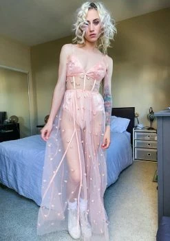 For Love & Lemons Dresses Jasmine Rosette Maxi Dress