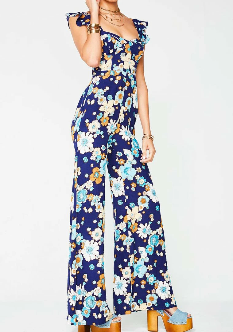 Flash Sale π― For Love & Lemons Magnolia Ruffled Jumpsuit π 3 For Love & Lemons Magnolia Ruffled Jumpsuit