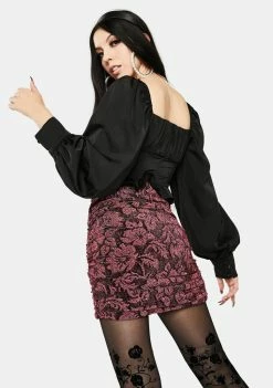 Promo π For Love & Lemons Bottoms Shailee Jacquard Mini π Skirt π 7 For Love & Lemons Bottoms Shailee Jacquard Mini Skirt