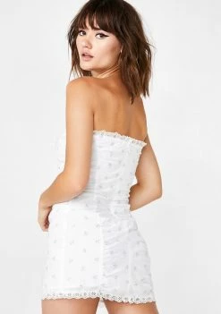 For Love & Lemons Icy Magnolia Mini Dress Dresses