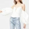 For Love & Lemons Tops Celeste Moire Cold Shoulder Top