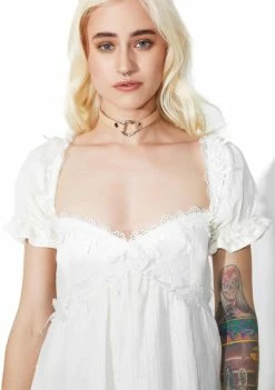 For Love & Lemons Dresses Crema Babydoll Dress
