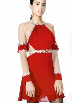 For Love & Lemons Dresses Lille Ruffled Dress