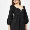 For Love & Lemons Black Cherie Babydoll Dress
