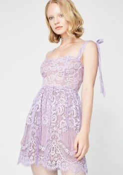 For Love & Lemons Dresses Valentina Lace Mini Dress