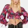 For Love & Lemons Tops Scarlett Ruffle Crop Top