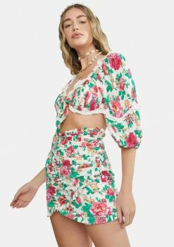 For Love & Lemons Bottoms Becca Mini Skirt