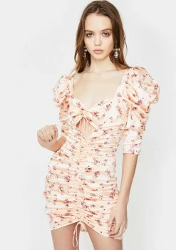 For Love & Lemons Aster Floral Midi Dress