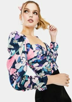 For Love & Lemons Penny Floral Blouse