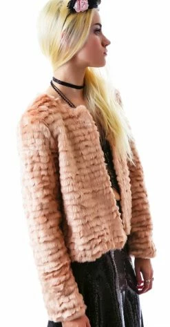 For Love & Lemons Faux Fur Jacket