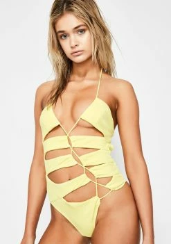 For Love & Lemons Iman Laced Swimsuit