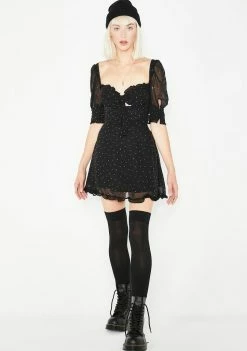 For Love & Lemons Lucky Dice Mini Dress