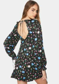 For Love & Lemons Lexy Long Sleeve Mini Dress Dresses