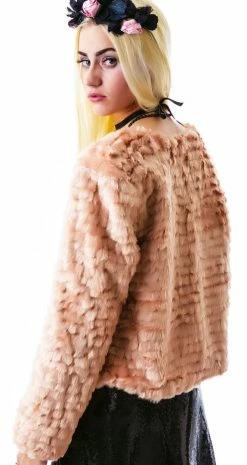 For Love & Lemons Faux Fur Jacket
