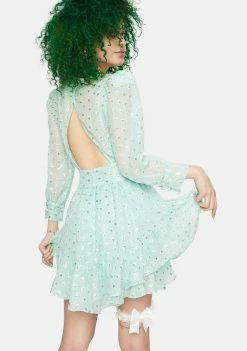 For Love & Lemons Dresses Mindy Chiffon Mini Dress