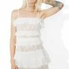 For Love & Lemons Dresses Cosmic Tiered Lace Dress