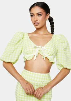 For Love & Lemons Tops Maureen Crop Top