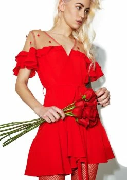 For Love & Lemons Little Rosette Robe