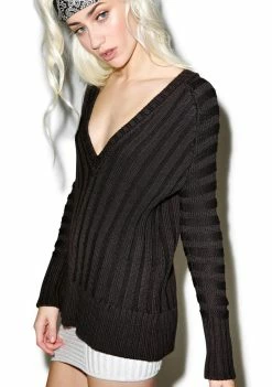 For Love & Lemons Ashley Silk Raglan Sweater Tops