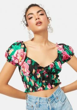 For Love & Lemons Becca Crop Top