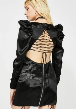 For Love & Lemons Prince Lace Up Mini Dress Dresses