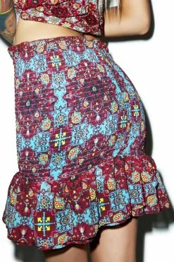 For Love & Lemons Clover Mini Skirt Bottoms