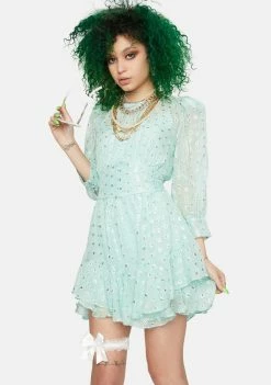 For Love & Lemons Dresses Mindy Chiffon Mini Dress