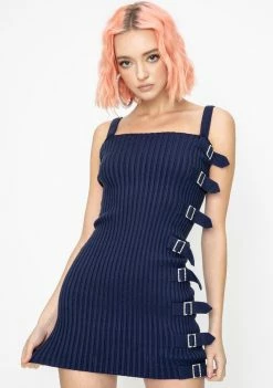 For Love & Lemons Tuileries Ribbed Mini Dress