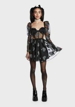 For Love & Lemons Alexandra Long Sleeve Mini Dress