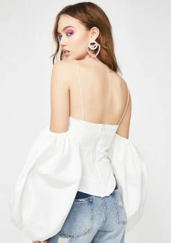 Discount π For Love & Lemons Tops Celeste Moire Cold Shoulder Top π€© 7 For Love & Lemons Tops Celeste Moire Cold Shoulder Top
