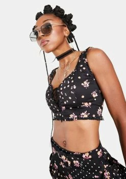 For Love & Lemons Tops Camellia Crop Top