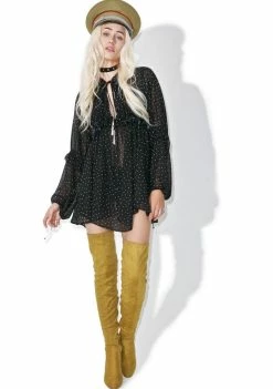 For Love & Lemons Truffles A-Line Dress