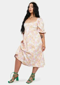 New π For Love & Lemons Midi & Maxi Plus Carrie Midi π Dress π 6 For Love & Lemons Midi & Maxi Plus Carrie Midi Dress