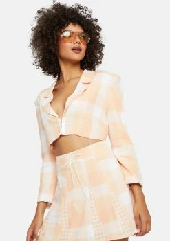 For Love & Lemons Eugenie Crop Blazer